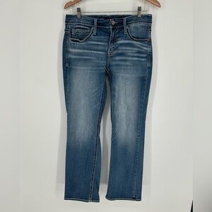 BKE Jeans Mens 32x32 Blue Denim Carter Distressed Bootcut S0